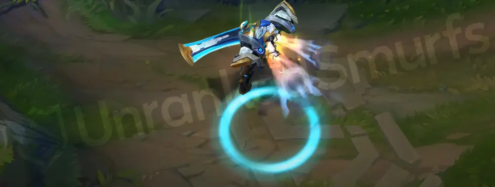 Mecha Kingdoms Garen custom recall with mech armor deploying and vents flaring
