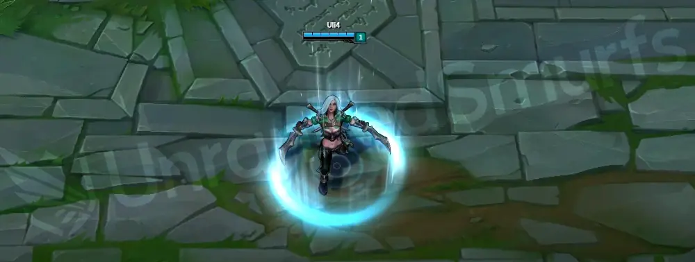 Mercenary Katarina recall animation, using the base recall stance