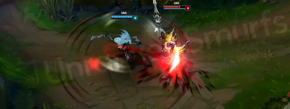 Mercenary Katarina W - Preparation dagger spin with default VFX