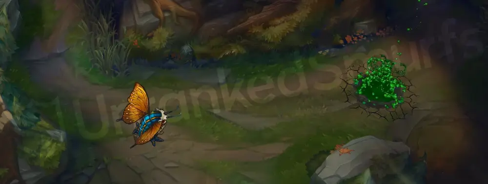 Monarch Kog'Maw W - Bio-Arcane Barrage with brighter, updated missile trails and subtle wing-scale accents