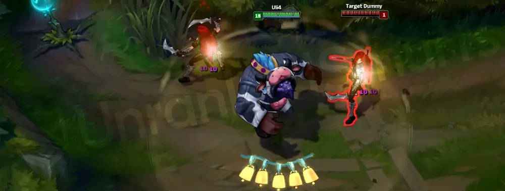 Moo Cow Alistar E - Trample featuring rows of jingling cowbells around him