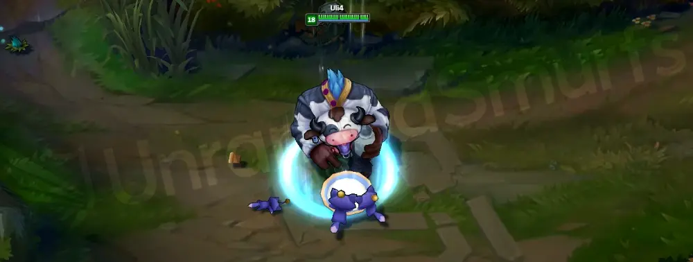Moo Cow Alistar custom recall as he plays up the cow costume theme