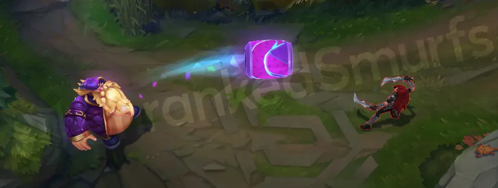 Music Fan Gragas R - Explosive Cask: giant soda can erupts in a shockwave stamped with the K/DA logo, first angle
