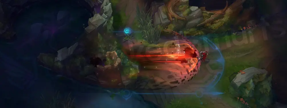 Myrmidon Pantheon R - Grand Starfall descent with base fiery meteor trail