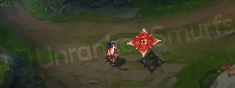 Mythmaker Sivir emote pose with a playful festive expression