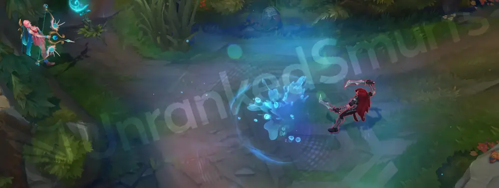 Ocean Song Ashe E – Hawkshot vision pulse with rippling aqua ring (second segment)