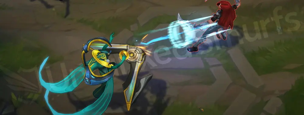 Odyssey Sona W - Aria of Perseverance first pulse with smooth teal shield ring