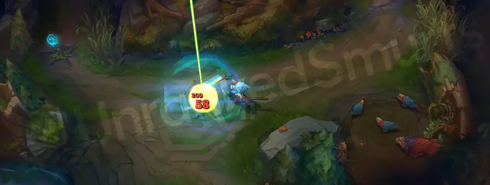 Odyssey Yasuo R - Last Breath slam with bright green and orange impact burst and holographic sparks