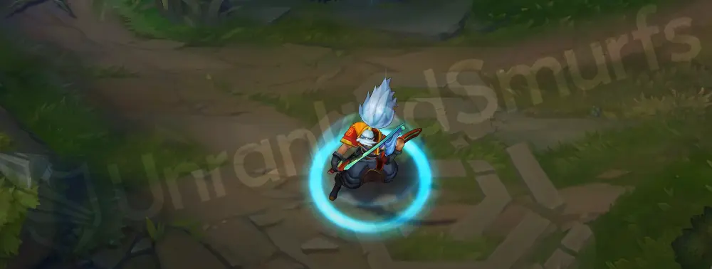 Odyssey Yasuo custom recall with a slick sword flourish and holographic warp effect