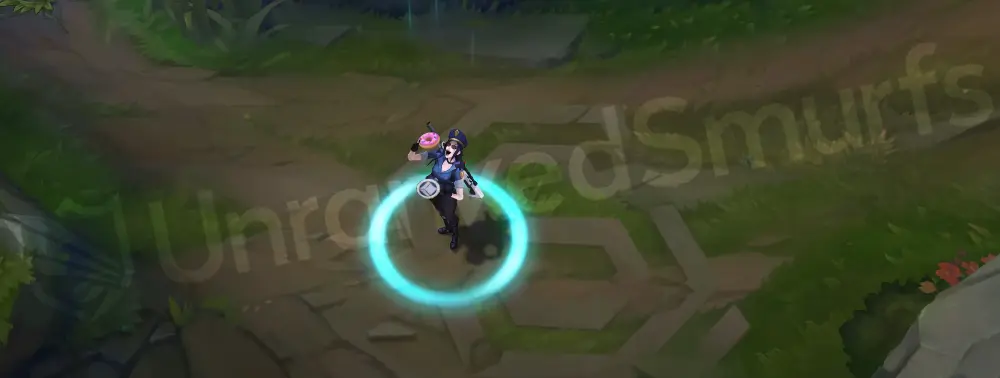 Officer Caitlyn custom recall with flashing lights and a confident pose fitting the police theme