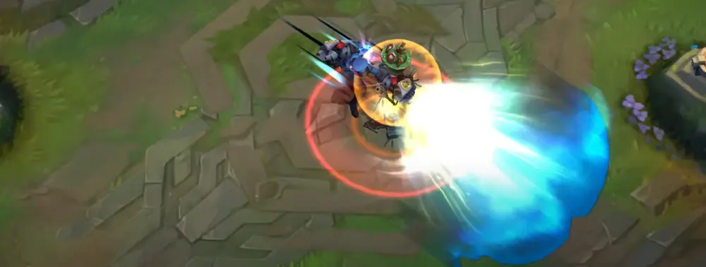 Officer Vi E - Excessive Force cone blast with clean metallic impact visuals