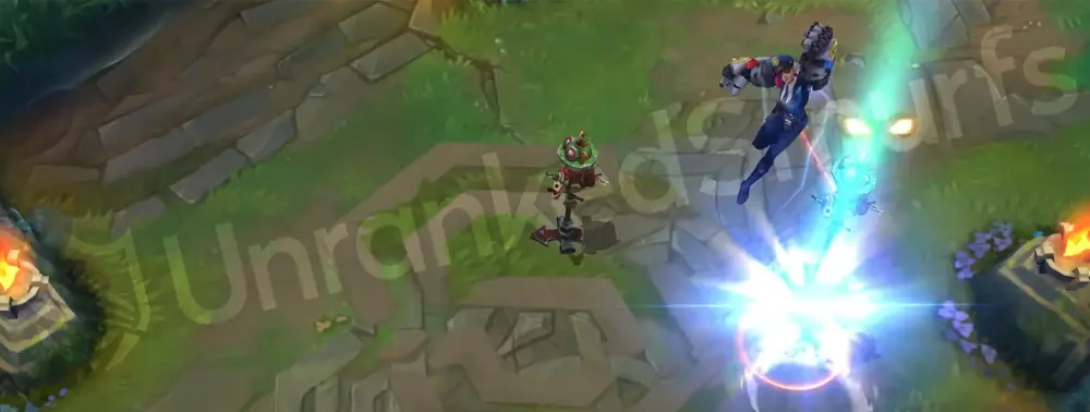 Officer Vi R - Assault and Battery aerial knock-up and slam impact on target