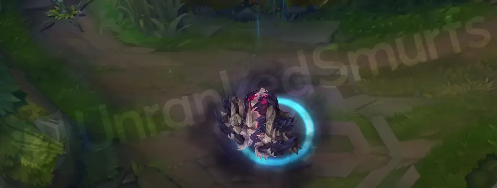 Old God Malphite custom recall showing a ritual effect as he channels eldritch power