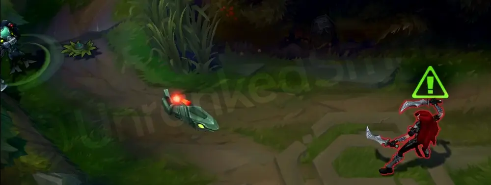 Omega Squad Fizz R - Chum the Waters initial marker in bright green with hazard symbol