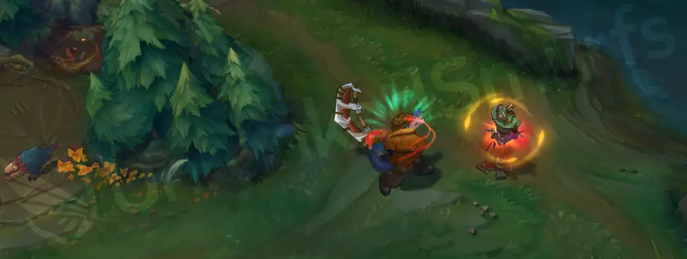 Outback Renekton W - Ruthless Predator with rusted blade swipe and earthy hit sparks