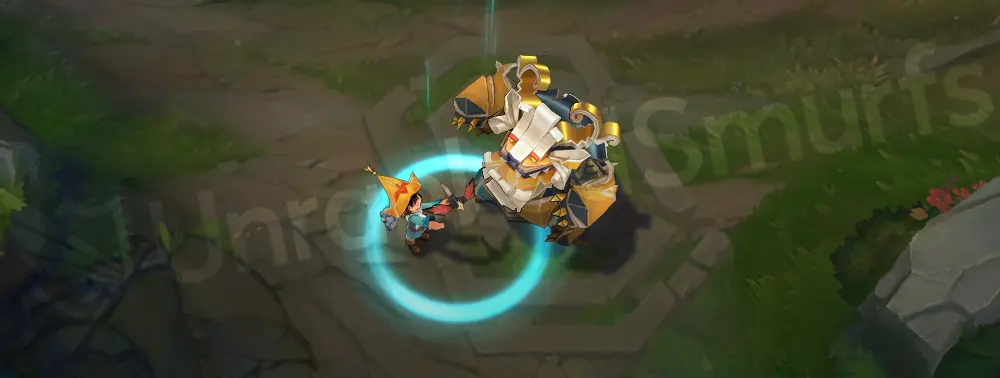 Papercraft Nunu & Willump custom recall assembling origami pieces before leaping away