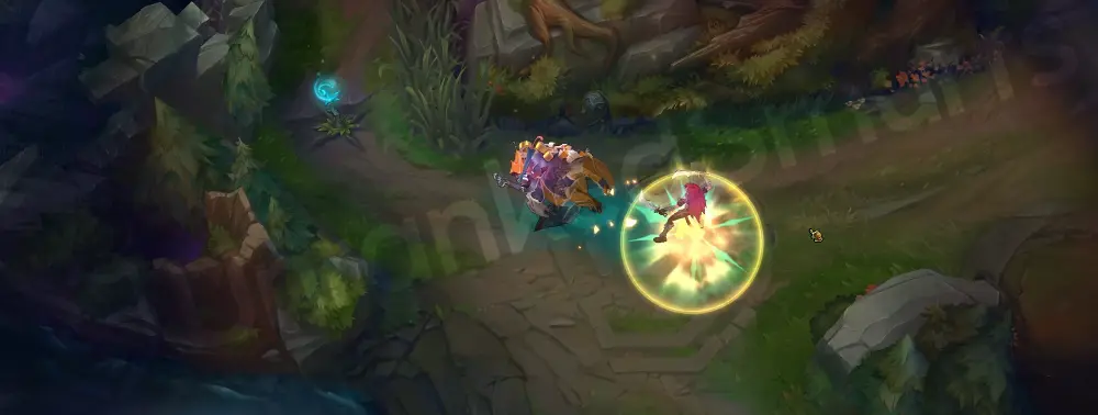 Papercraft Nunu & Willump W - Speeding origami snowball leaving green and orange paper trails