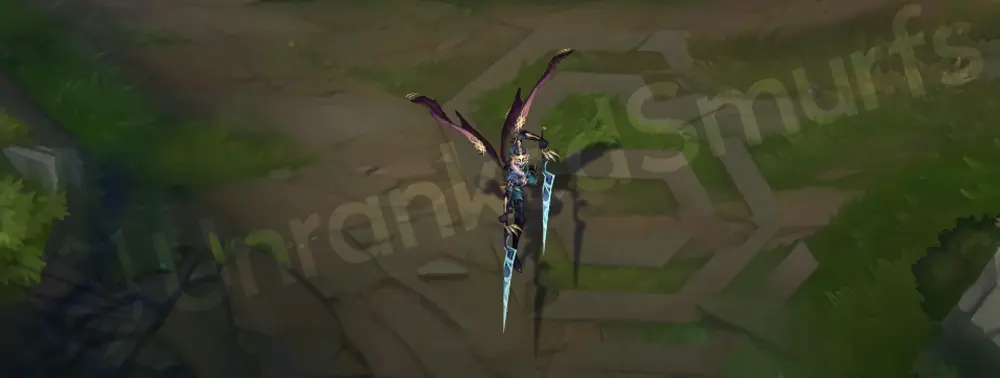 Pentakill III: Lost Chapter Kayle emote with a rock flourish and confident pose
