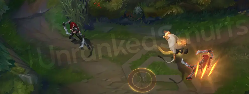 Pharaoh Nidalee cougar Q - Takedown hit with updated slash effects