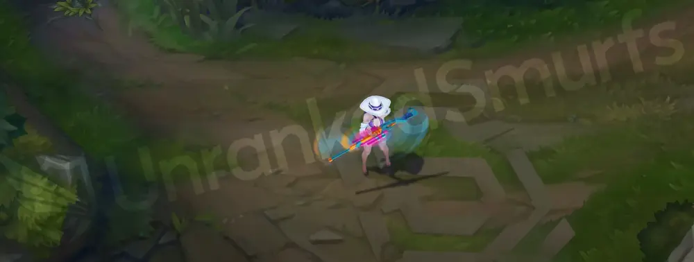 Pool Party Caitlyn emote with a lighthearted beachy pose and hat flourish