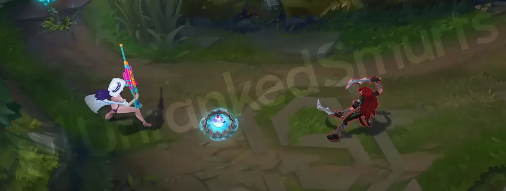 Pool Party Caitlyn W - trap placement with a small splash ring and beachy decal (image 1)