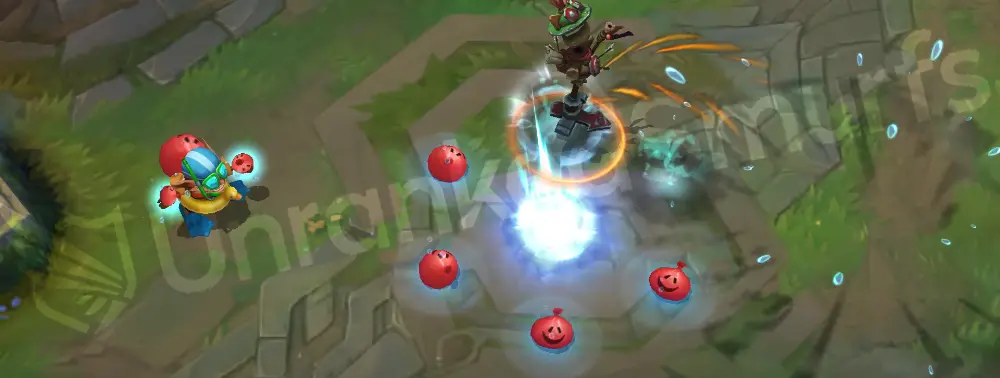 Pool Party Ziggs E - Hexplosive Minefield replaced with floating beach balls and mini water balloons