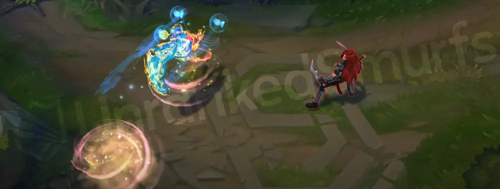 Pool Party Zoe E bubble interacting near terrain with an extra aqua ripple