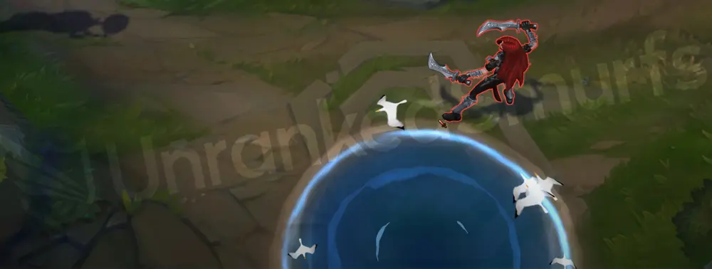 Pool Party Zoe R - Portal Jump with a quick hop through a rippling water portal