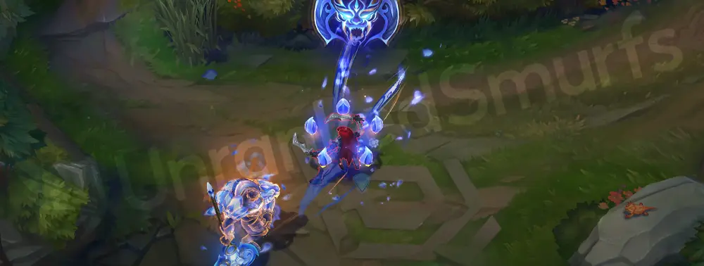 Porcelain Darius R — Aftershock with lingering blue-white porcelain fracture effects