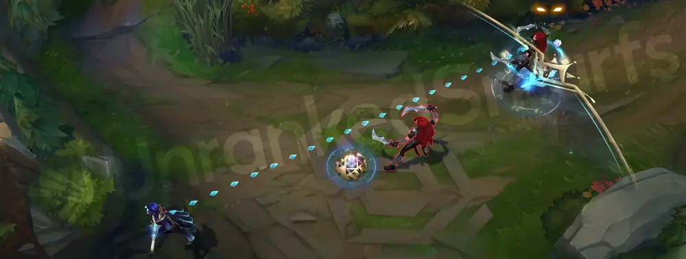 Prestige Arcane Commander Caitlyn W - trap arming animation with subtle cyan rings and reduced runic markings