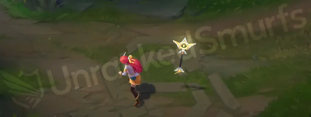 Prestige Battle Academia Lux performing an in-game emote with a confident class-president pose
