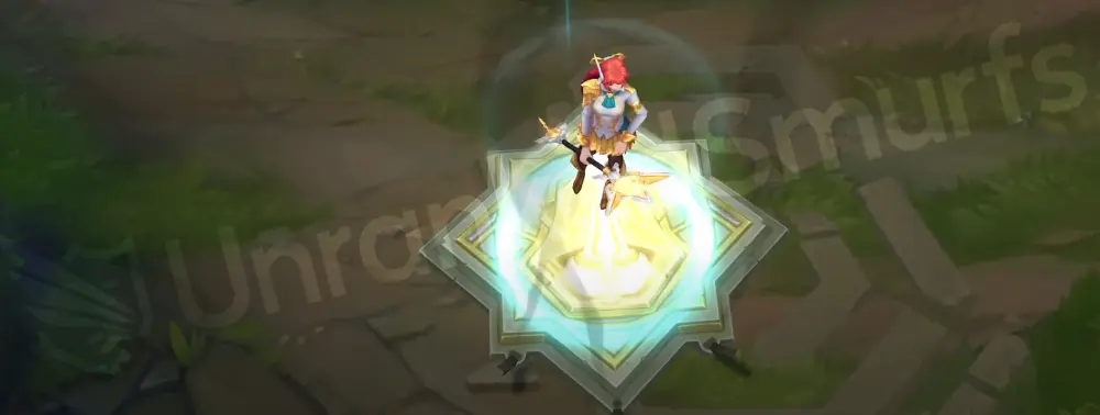 Prestige Battle Academia Lux custom recall with a bright golden flourish and academy emblem