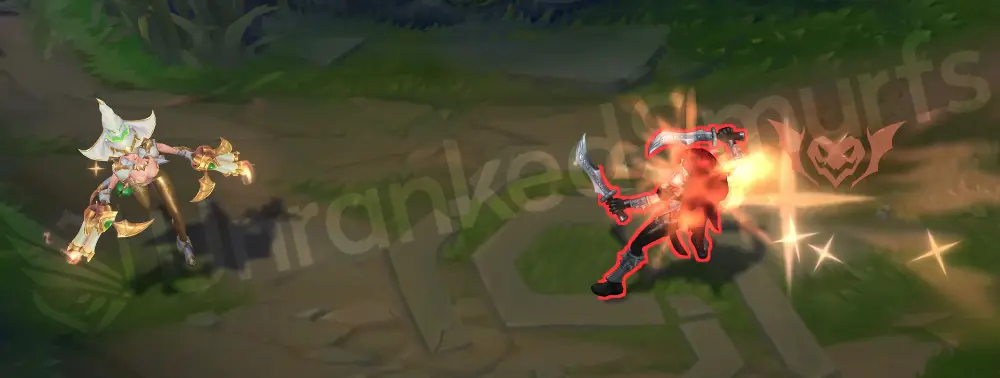 Prestige Bewitching Miss Fortune Q - Double Up bounce with orange-gold burst and pumpkin-tinted flare
