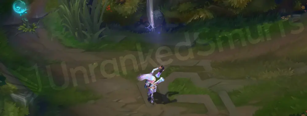 Prestige Broken Covenant Miss Fortune emote pose twirling her glowing pistols with a soft gold accent