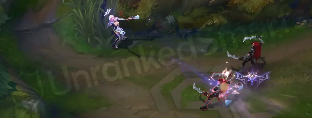 Prestige Broken Covenant Miss Fortune Q - Double Up bounce impact bursting into gold-white shards