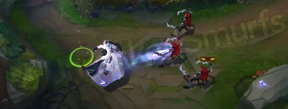 Prestige Chosen of the Wolf Swain E - Nevermove cast with an icy tether streak