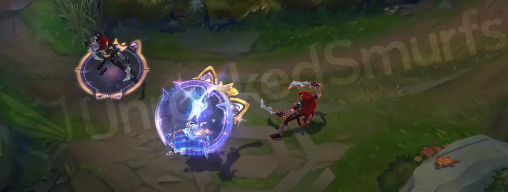 Prestige Cyber Cat Yuumi E - movement speed burst with a warm orange sweep