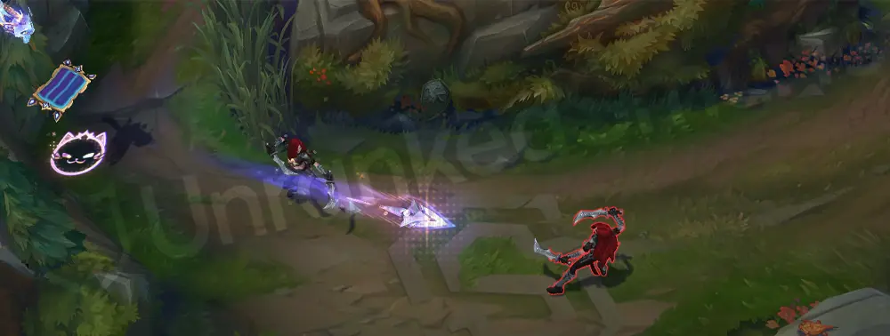 Prestige Cyber Cat Yuumi Q - prowling projectile with warm yellow-orange digital effects