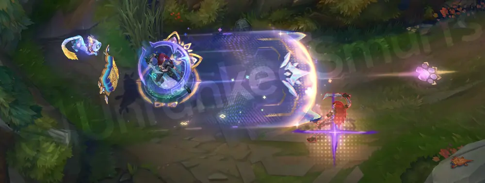 Prestige Cyber Cat Yuumi R - Final Chapter waves rendered as golden pages with bowtie icons