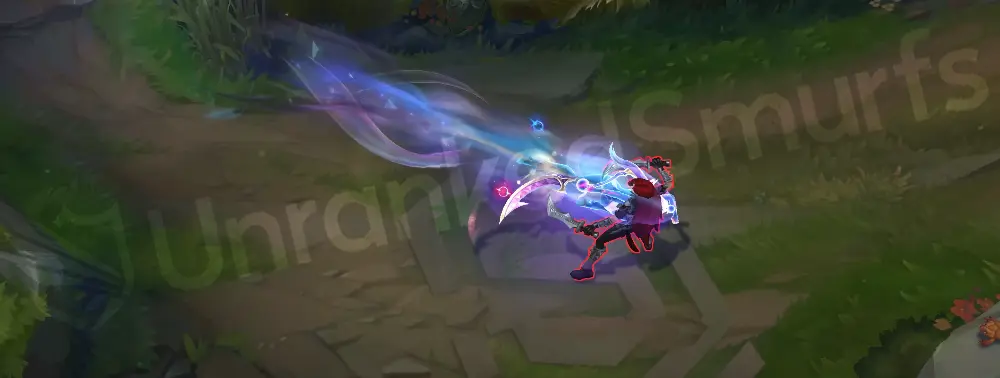 Prestige Dark Cosmic Diana E - Lunar Rush blink with cyan burst and constellation motif