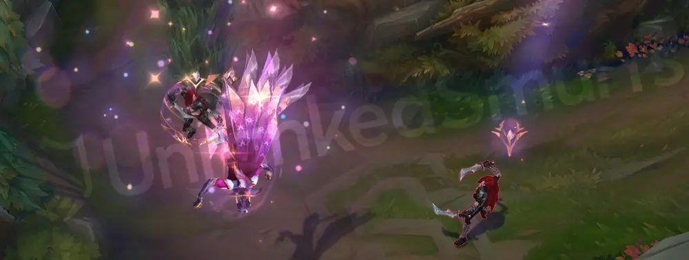 Prestige Dragonmancer Rakan R - Charm aura with radiant purple and gold energy