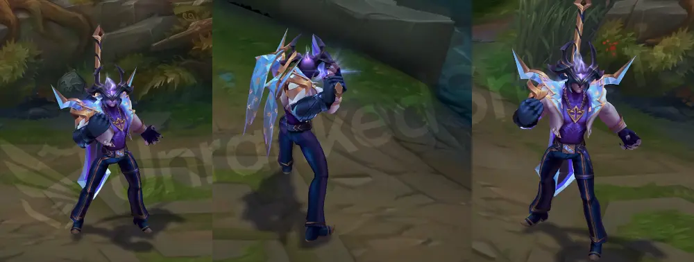 Prestige DRX Aatrox front and profile in-game overview