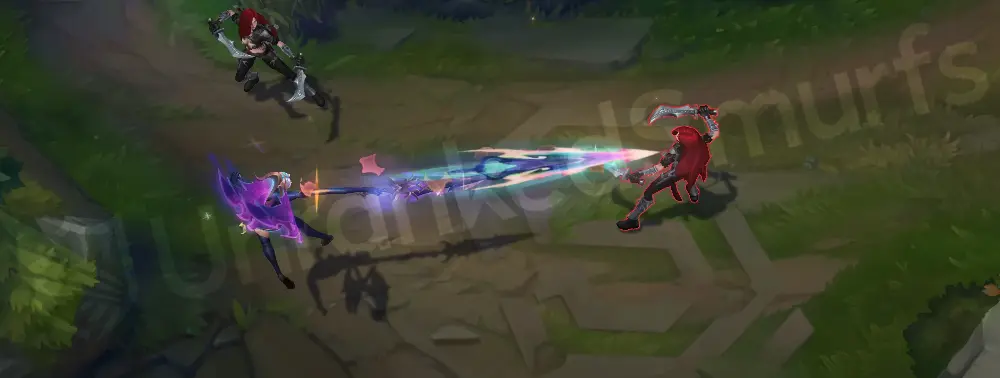 Prestige Empyrean Kayle E Part 3, impact burst in purple and gold