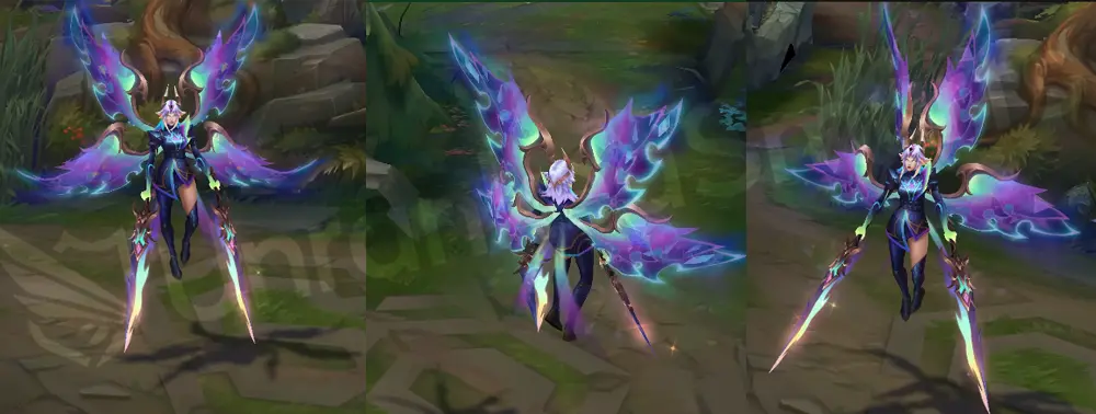 Prestige Empyrean Kayle level 16 evolved look with crowned hair and bright wings