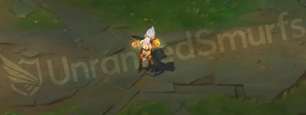 Prestige Firecracker Vayne front and side in-game view