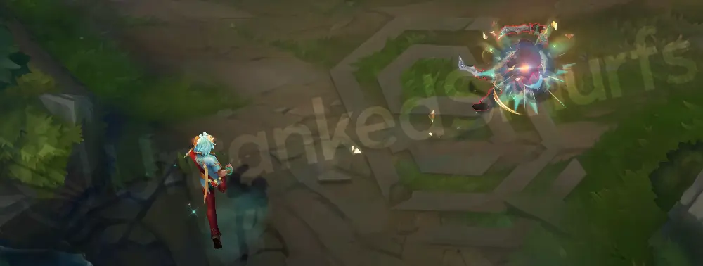 Prestige Heavenscale Ezreal Q - Mystic Shot dragonfire trail (2)