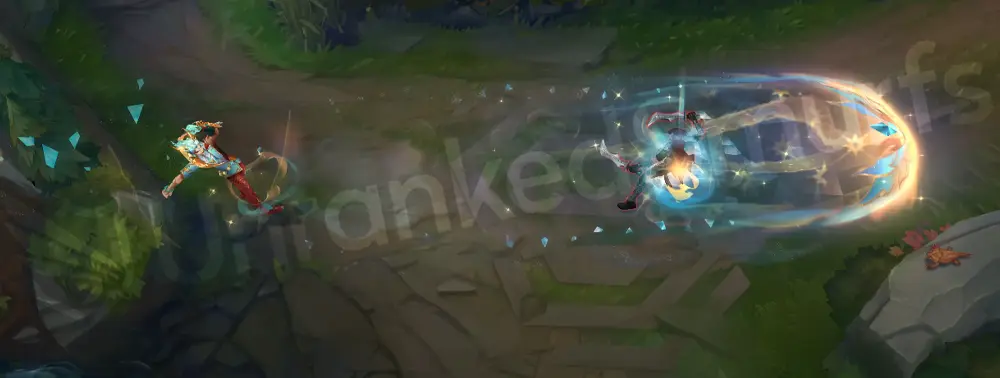 Prestige Heavenscale Ezreal R - Trueshot Barrage with fireworks and dragon scales (2)