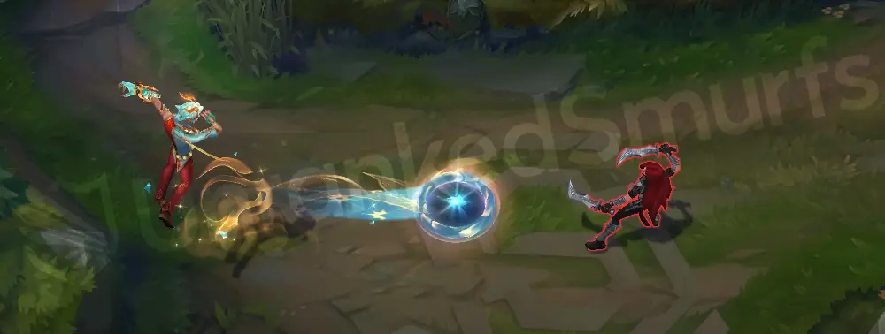 Prestige Heavenscale Ezreal W - Essence Flux sigil with dragon motif (1)