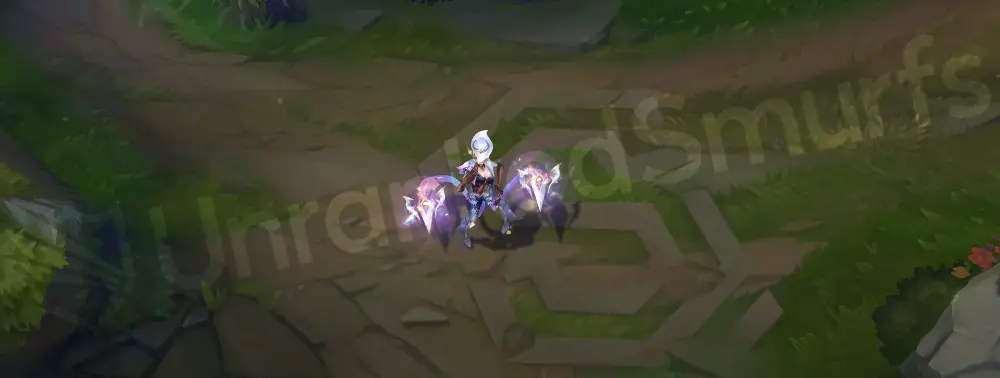 Prestige High Noon Evelynn emote or taunt posing with a hat tip