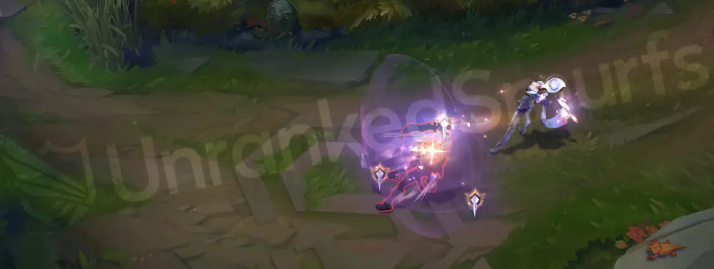Prestige High Noon Evelynn Q - Hate Spike firing purple-and-gold crystalline spikes along the ground